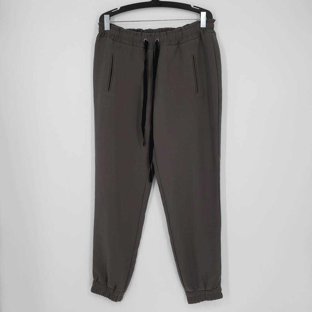 Barneys New York Green Ankle Cropped Pants